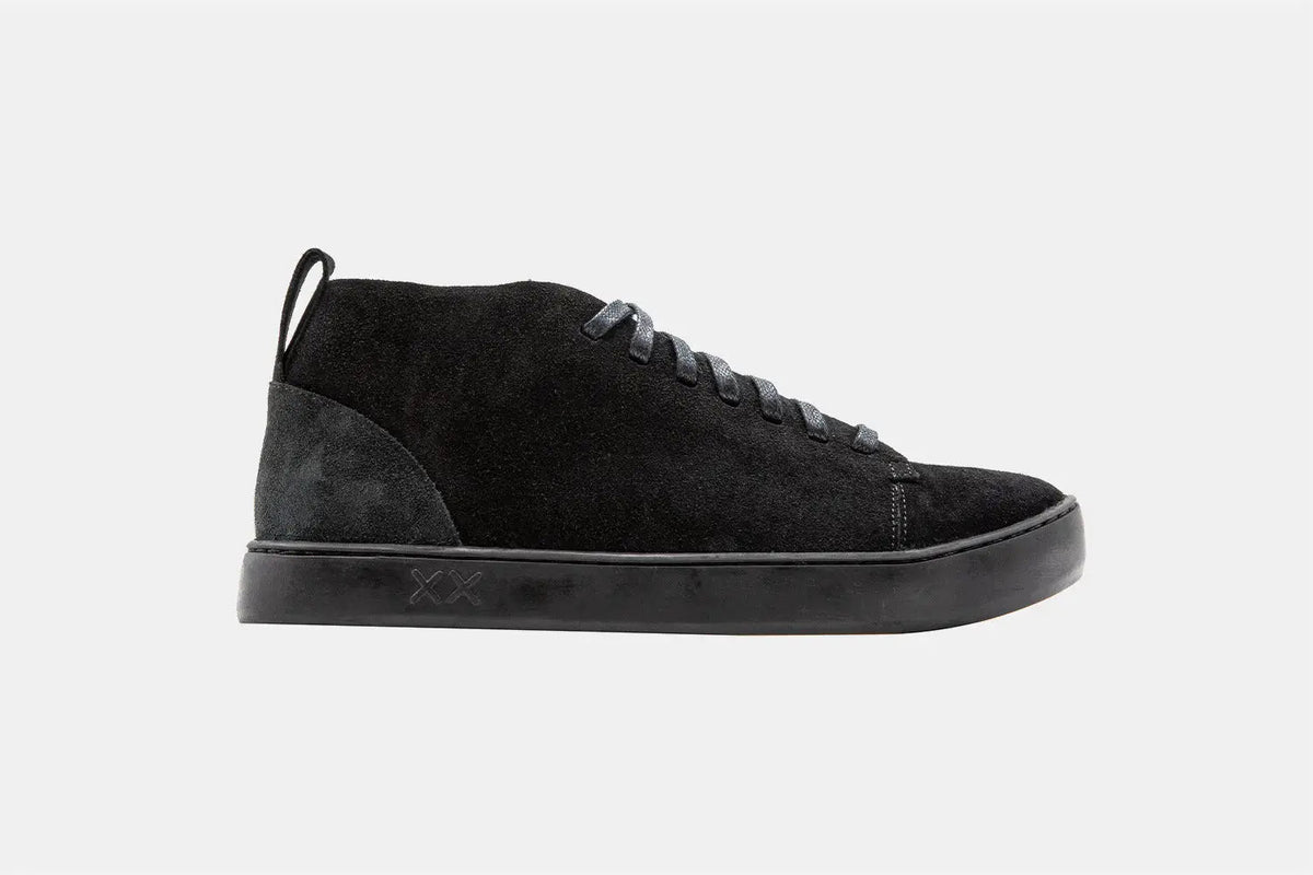 Clae bradley mid on sale black waxed suede